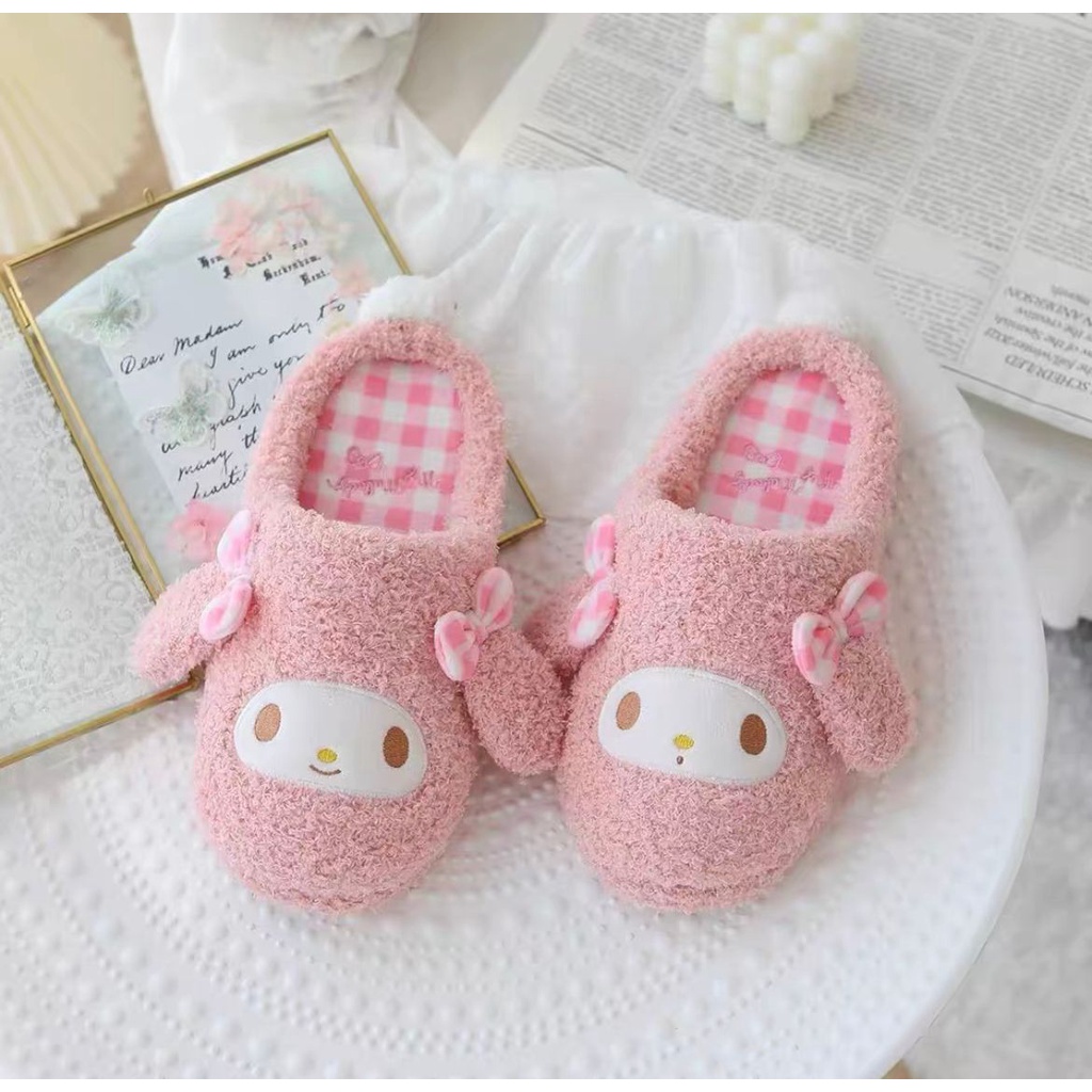 SANDAL RUMAH MELODY CINNAMOROLL KUROMI HANGYODON POMPOMPURIN HELLO KITTY SEPATU KAMAR IMPOR