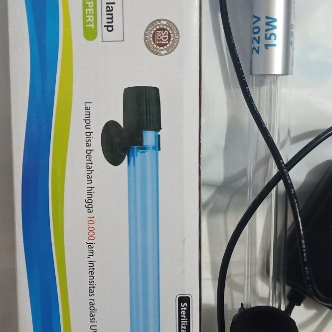 Aquarium Lampu Uv Takari 15 Watt Basmi Alga