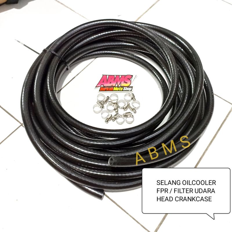 SELANG OILCOOLER UNIVERSAL SELANG HAWA NEPEL OIL COOLER MOTOR SELANG CRANGKASE MESIN SELANG PENDINGI