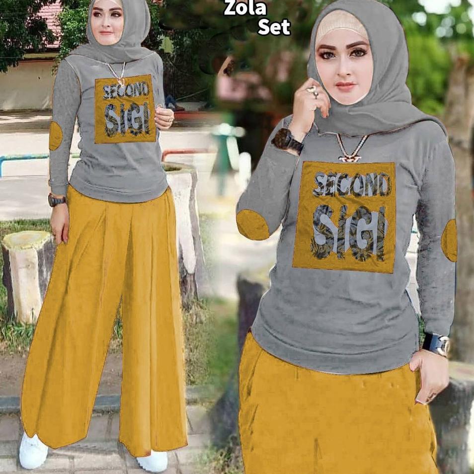 Terpercaya VS - SET ZOLA KULOT / SETELAN KULOT ZOLA / STELAN KIREI / FASHION TRENDY