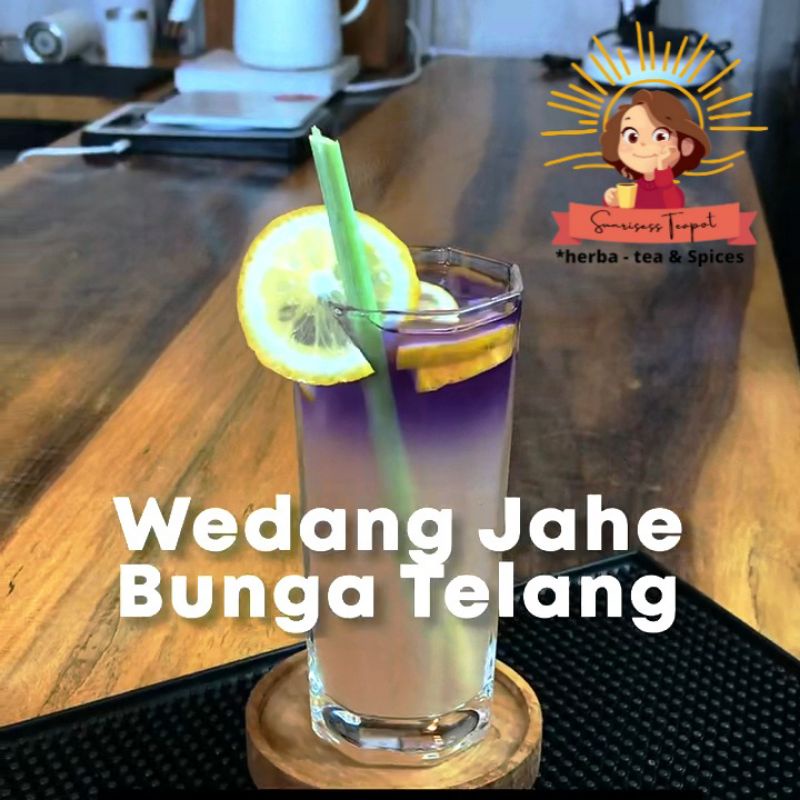 

[Sachet] Sunrisess Teapot Teh Wedang Jahe Bunga Pea Buterfly - Paket Jsr - Rempah Herbal - Minuman Tradisional