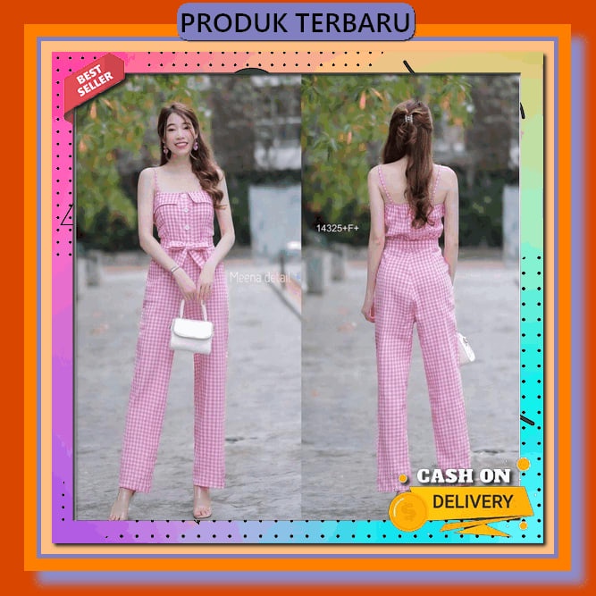 Jamsuit Wanita/ Jamsuit Serut/ Smoka - 5/ Puffy Jumpsuit/ Baju Kodok Panjang Wanita Fwg - Jumpsuit A
