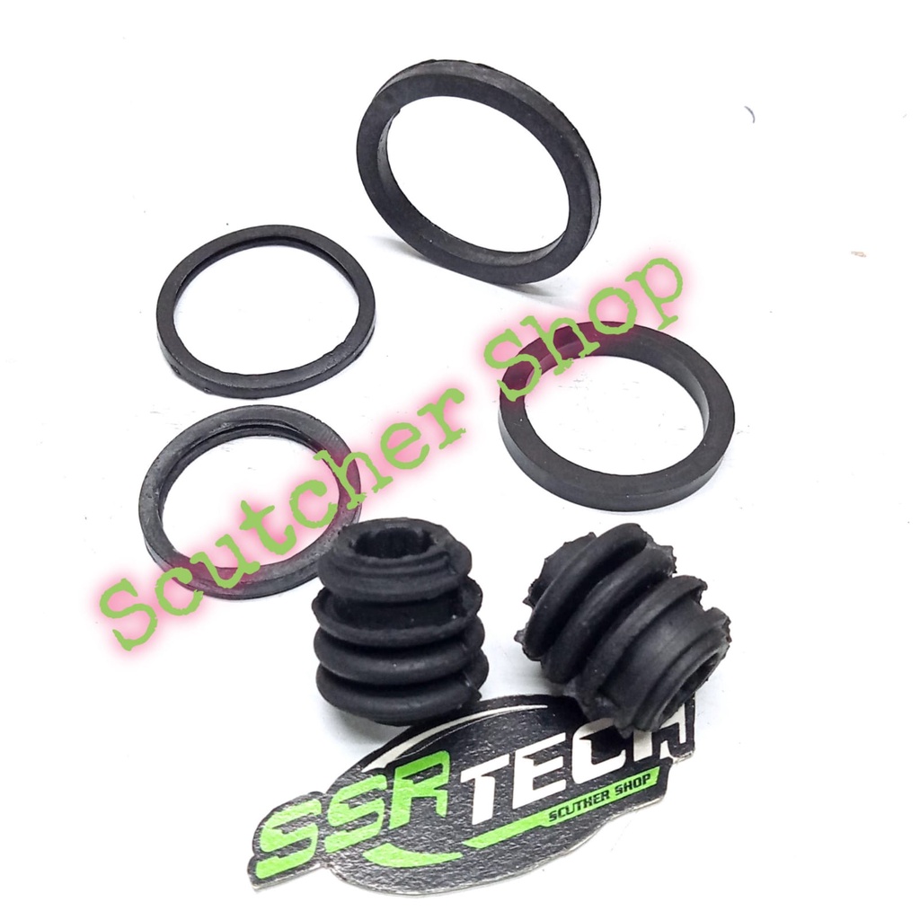 Oring Seal Karet Piston Silboot Kaliper Cakram Depan Set RX king new