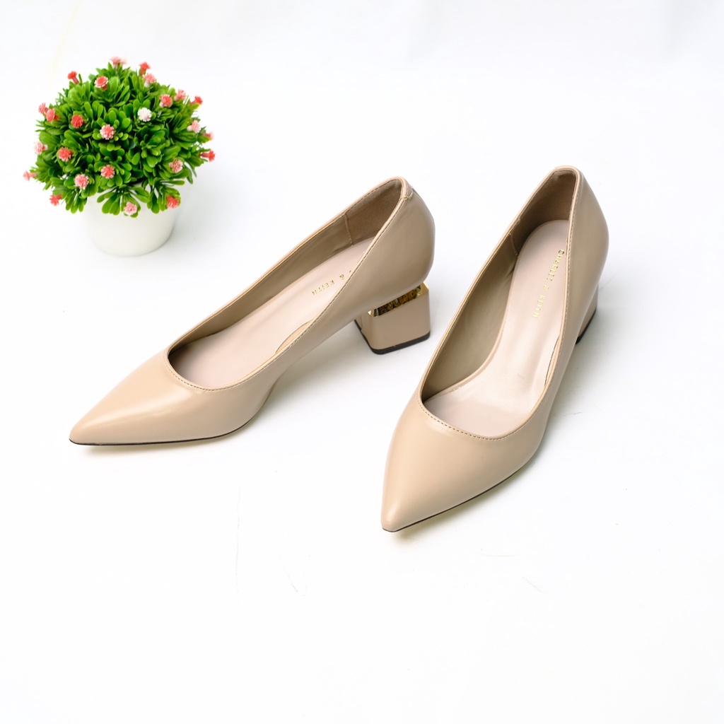 [7.7 Boombastis Sale⚡] - SEPATU KERJA WANITA IMPORT BRANDED CK CKS303 POINTED TOE PUMPS PREMIUM