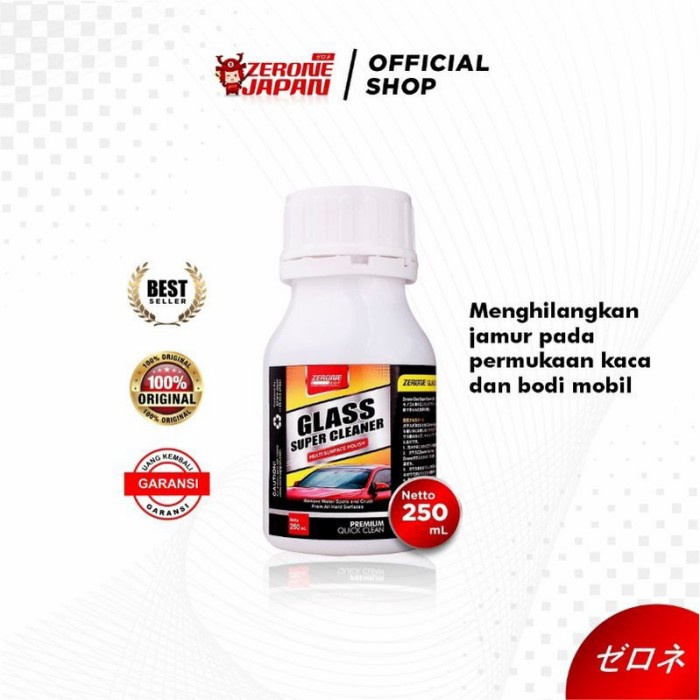 Zerone Japan Glass Super Cleaner 250ml Pembersih Jamur Kaca Mobil