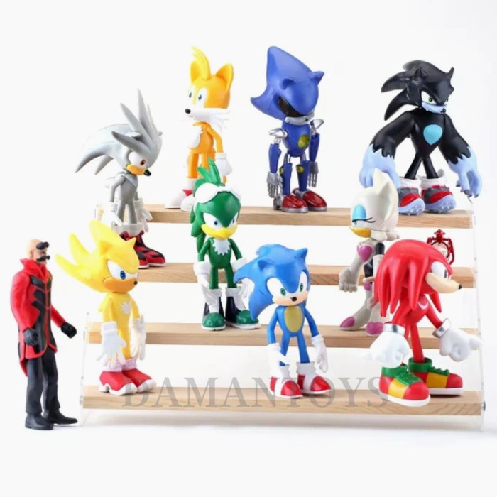 mainan sonic the hedgehog 2 shadow Figure set 10
