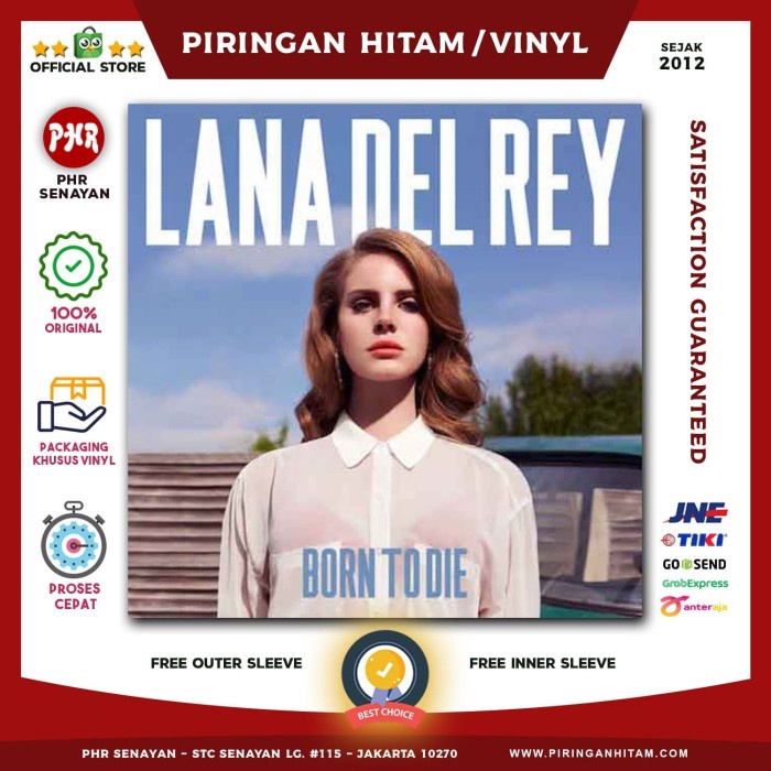 {MusikStore} Vinyl LANA DEL REY - Born To Die [Piringan Hitam/LP/PH] Berkualitas