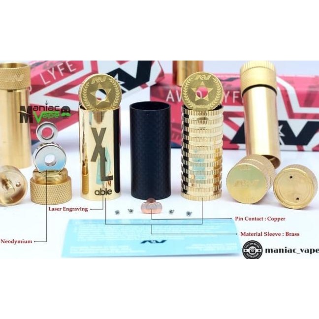 AV ABLE XL EDITION HIGH QUALITY CLONE 1:1 - Knurled brass