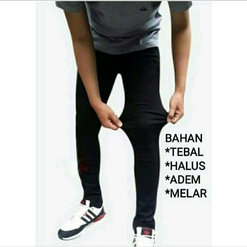 (KAIN MELAR) CELANA PANJANG CHINO KARET PINGGANG RIP KOLOR BEST SELLER