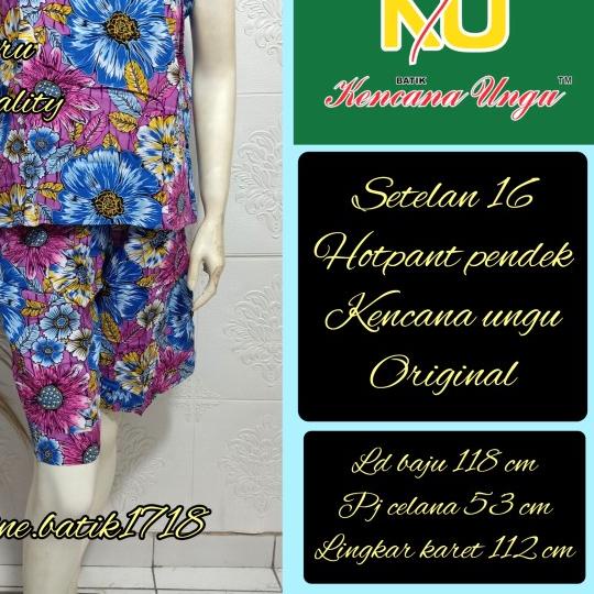 SETELAN CELANA PENDEK YUKENSI KENCANA UNGU KUB