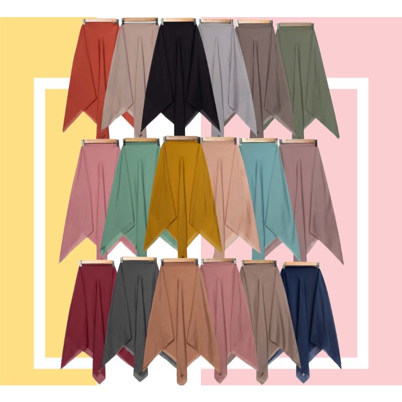 HIJAB LASER CUT /PLAIN HIJAB/HIJAB POLOS by JOURNEY