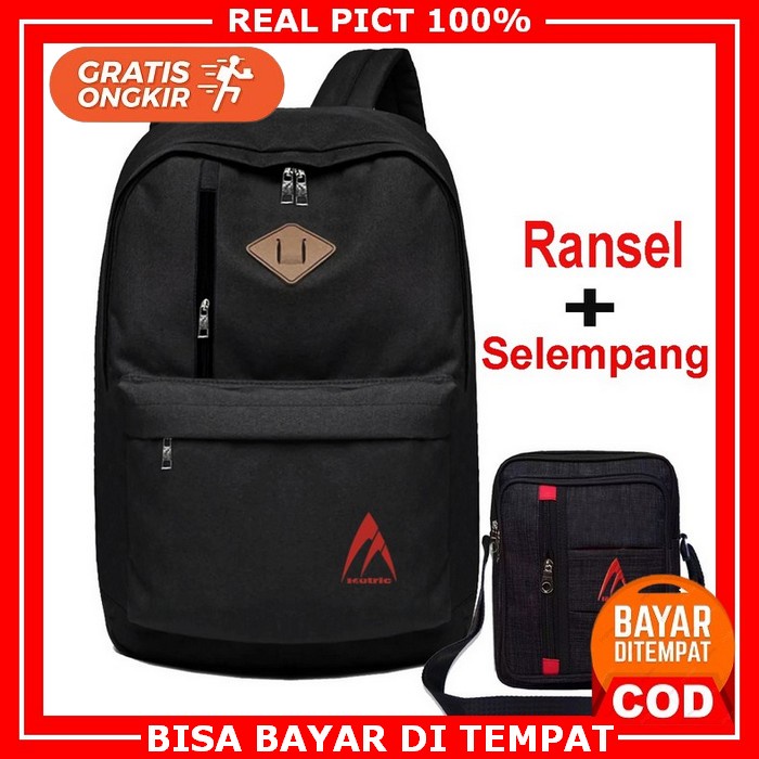 Tas Ransel Pria Import  Korea Wanita Laptop Remaja Kuliah Gendong Kere 11.11 Shopee Gratis Ongkir Ti