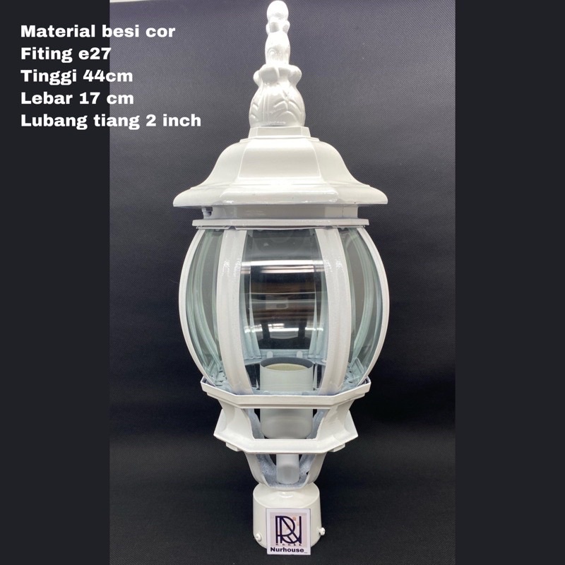 lampu taman 1003 putih lampu hias dekorasi