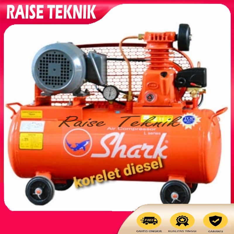 KOMPRESOR ANGIN LISTRIK SHARK 1/4HP + ELEKTRO TAIWAN