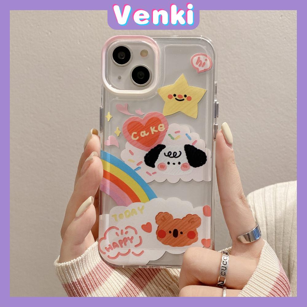 Case For iPhone 14 Pro Max Soft Silicone Big Hole Space Case Cartoon Cute Bear Plating Buttons Camera Protection Shockproof For iPhone 14 13 12 11 Plus Pro Max 6 6s 7 8 Plus X XR XS