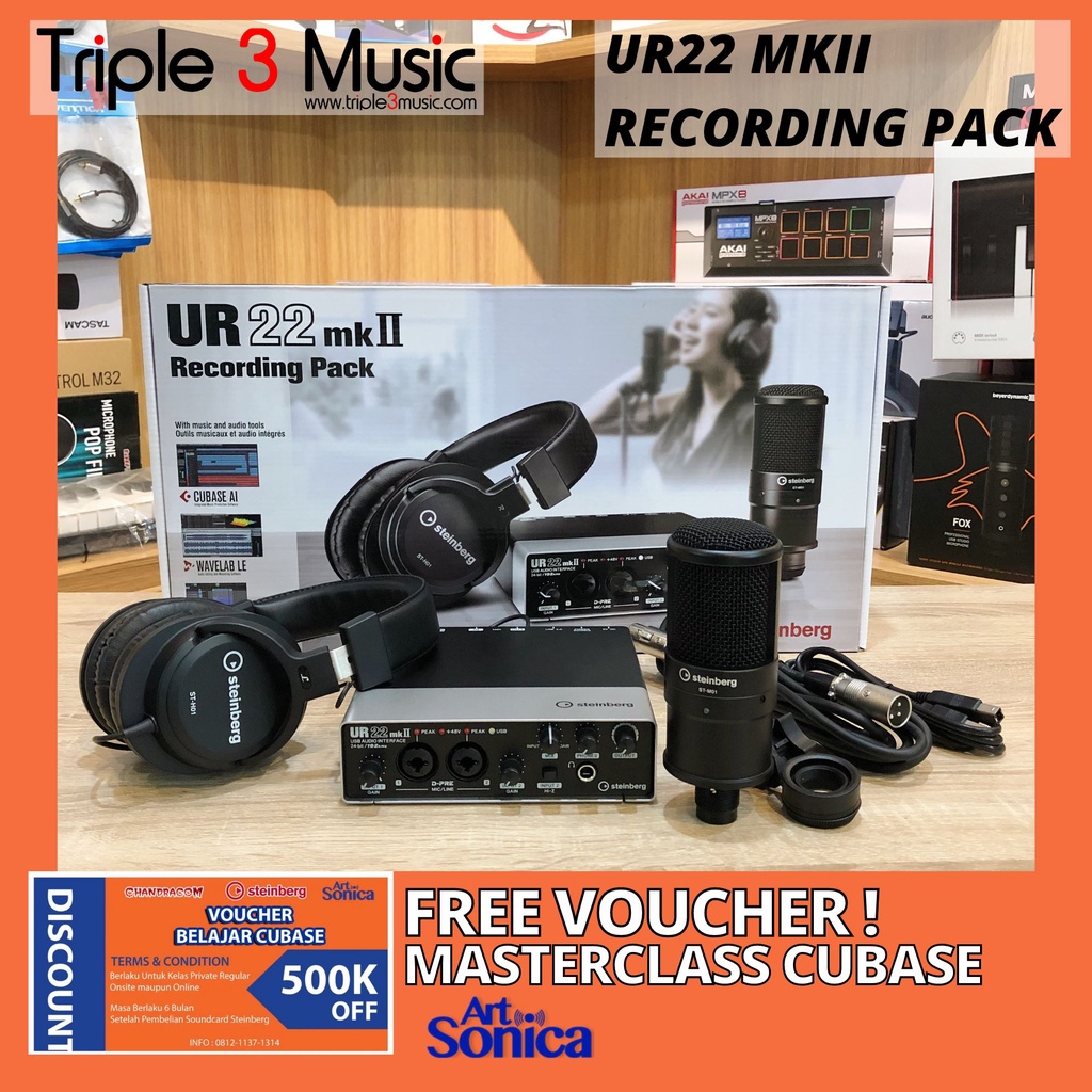 Steinberg UR22 Pack MKII Paket Recording