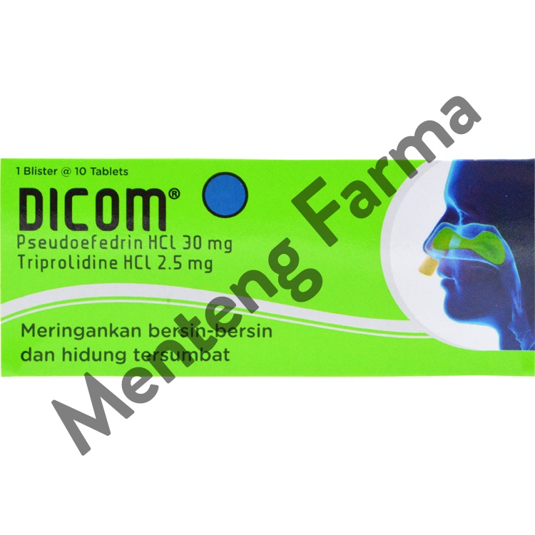 Dicom 10 Tablet - Pereda Hidung Tersumbat