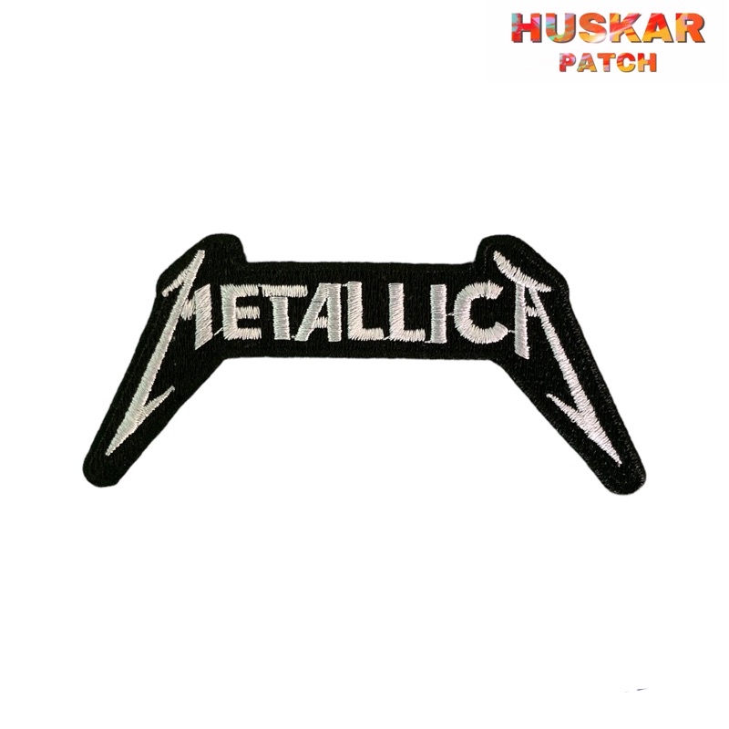 Patch Emblem bordir Metallica Band Patch Bordir Band Rock Aksesoris Jaket Sweater Topi Sepatu