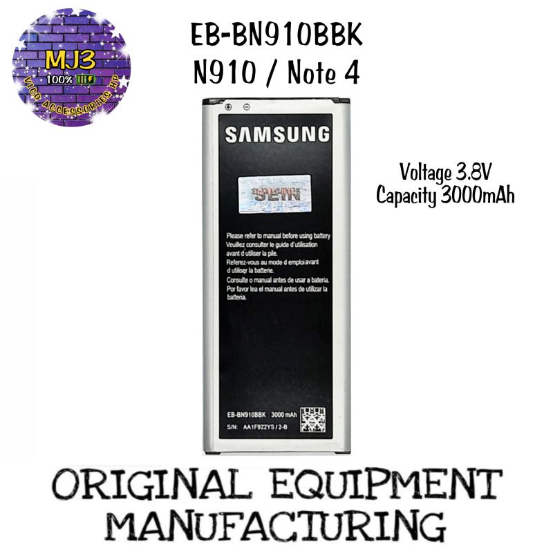 Baterai Samsung Note4 note 4 N910 battery batre bat