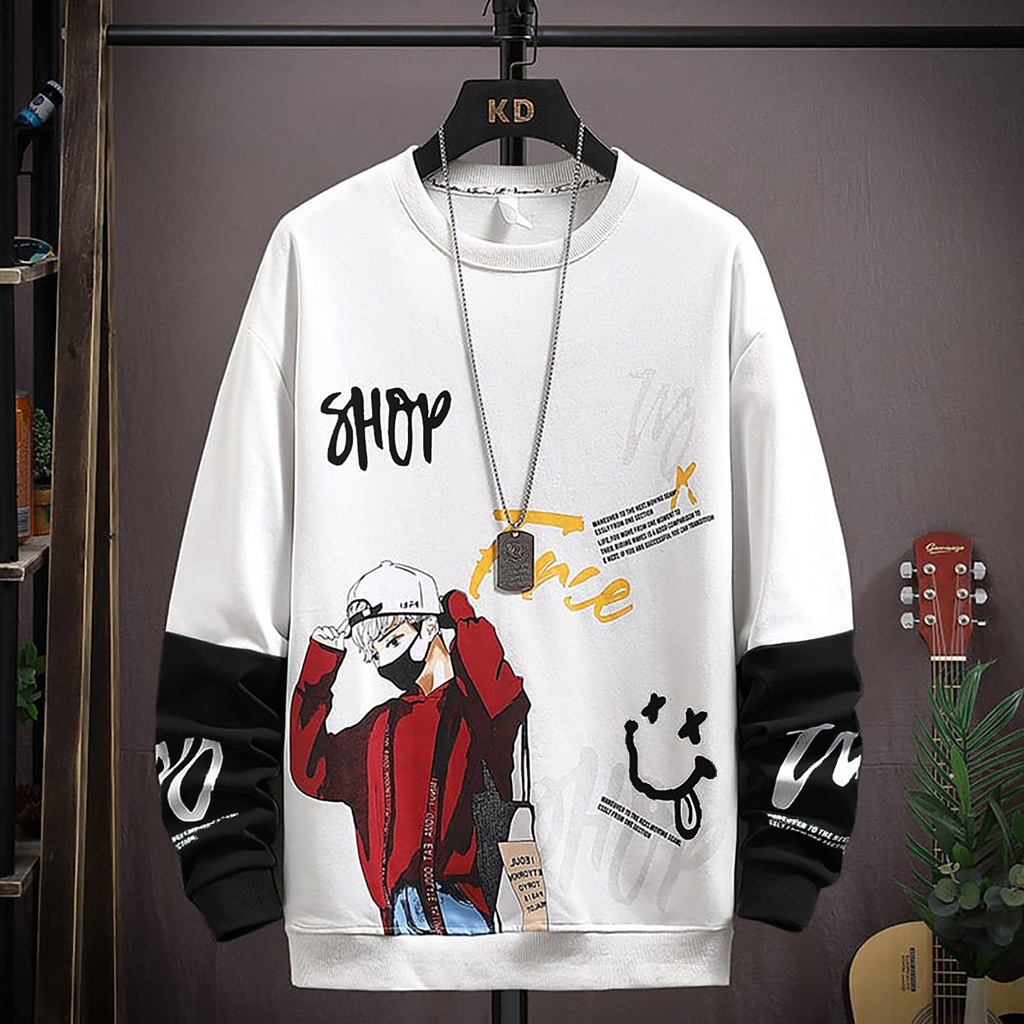 Baju Lengan Panjang Pria Toonz STREET Sweatshirt Good Quality