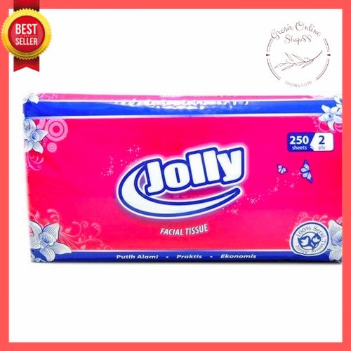 GOS -F107- Tisu Jolly 2 Ply - Tissue Facial 250 Sheets 1 Pack