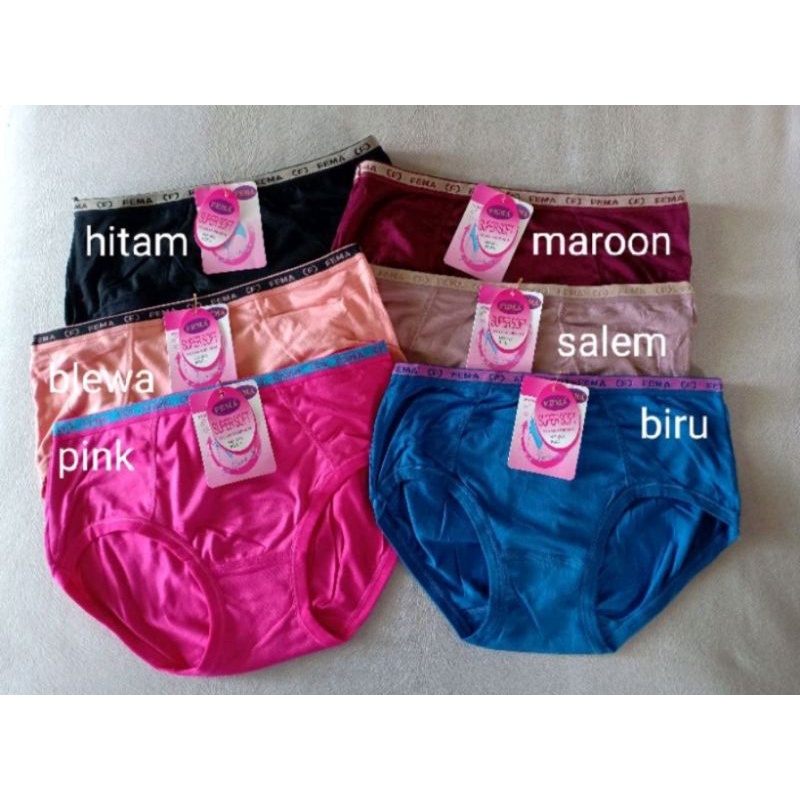 [ PAKET 3 PCS ] CD celana dalam wanita dewasa FEMA/ CD FEMA KODE 313,393 Size L, XL, XXL