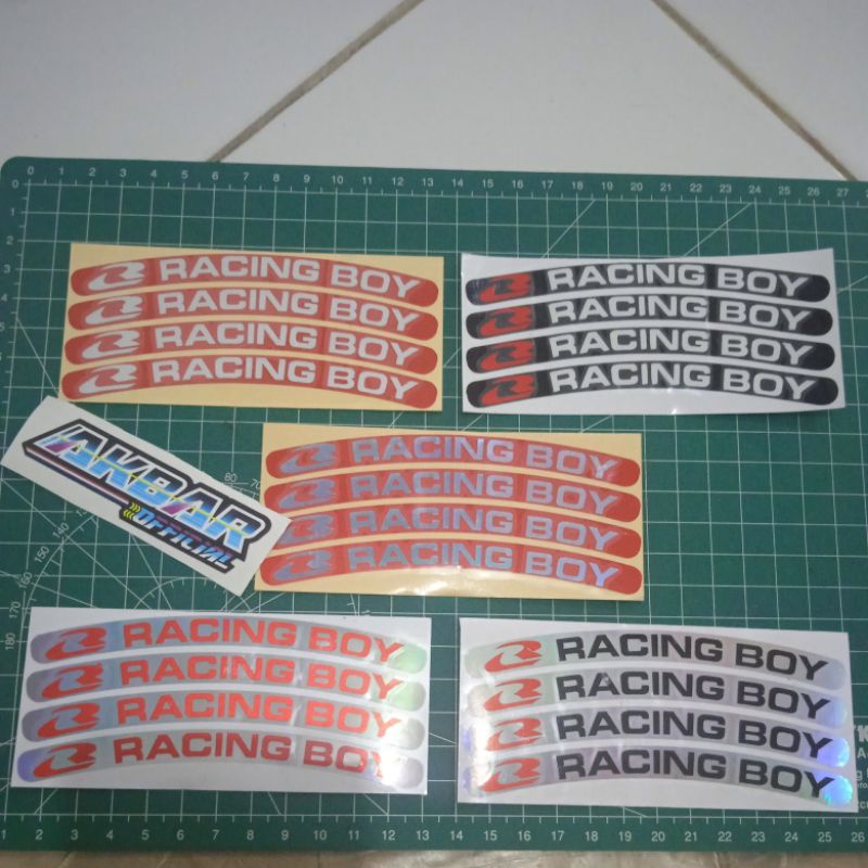 stiker velg rcb hologram sticker velg racing boy