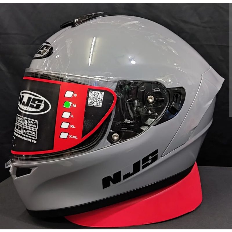 Helm NJS ZX_1 Stone Grey Glossy