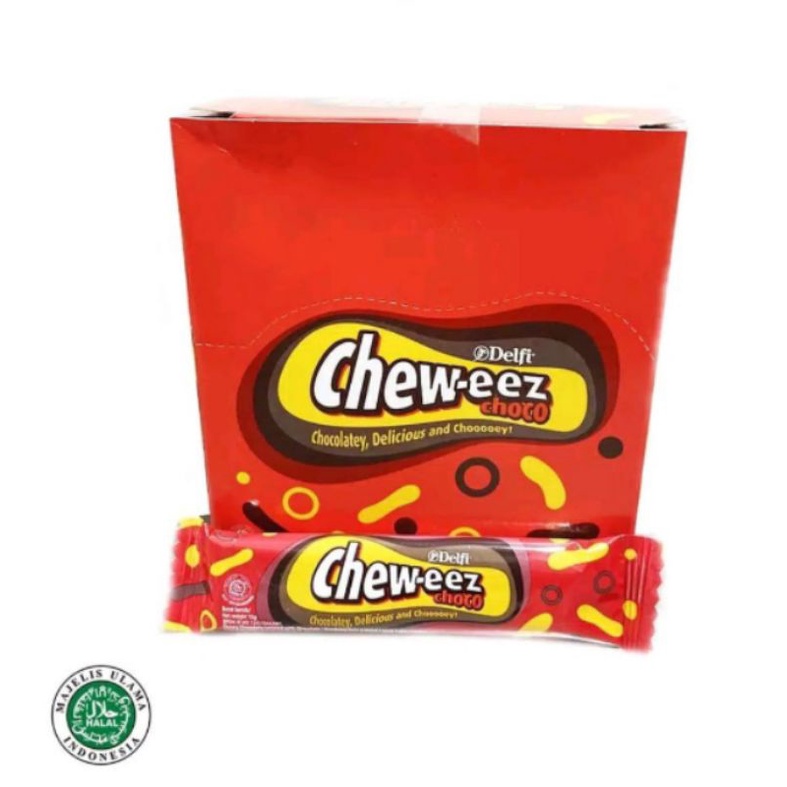 Delfi Cheweez Chew-eez Cokelat Isi 20x12g