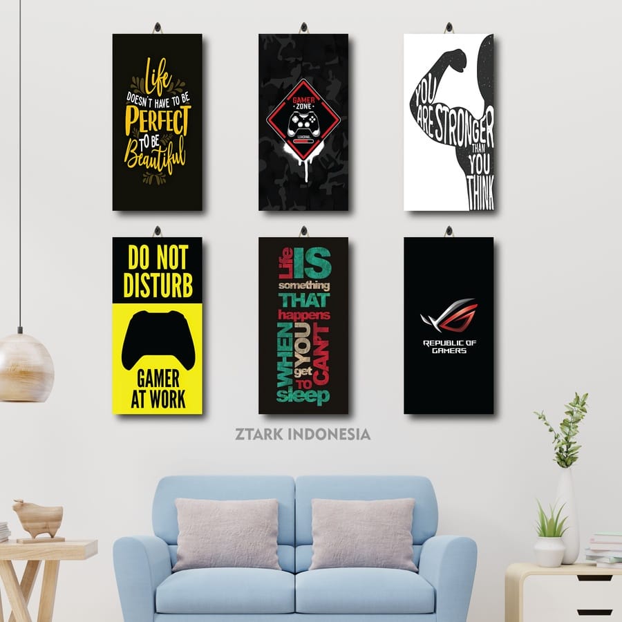 181-200 PAJANGAN DINDING KAMAR QUOTE BAHASA INGGRIS 15X30 GYZAK/MAX9Y/ DEKORASI KAMAR COWO QUOTE QUO