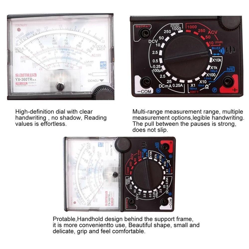 Solighter Analog Multimeter Multifungsi OHM Tester Voltmeter Penunjuk Listrik