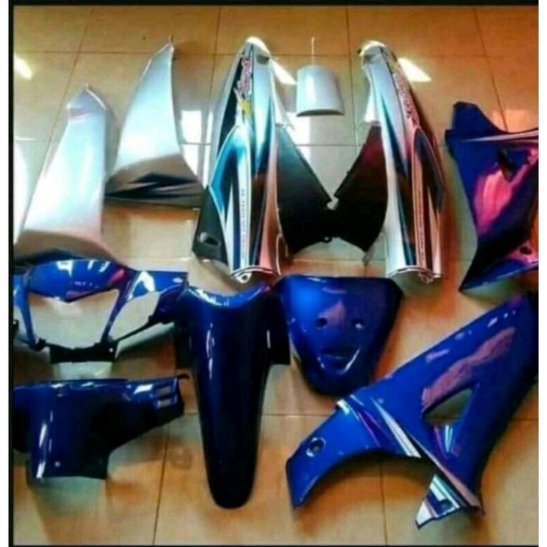 COVER BODY KARISMA X SILVER BIRU FULL BODY HALUS KARISMA X BIRU