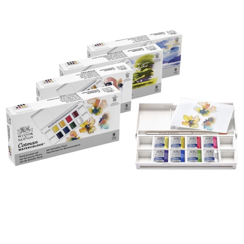 

Cat Air Winsor & Newton Cotman Watercolor 8 Half Pan Pocket Set