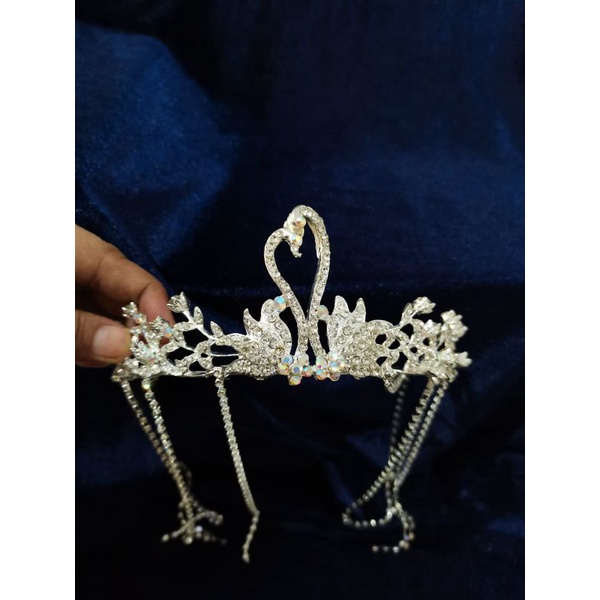 Mahkota pengantin Angsa Juntai rumbai