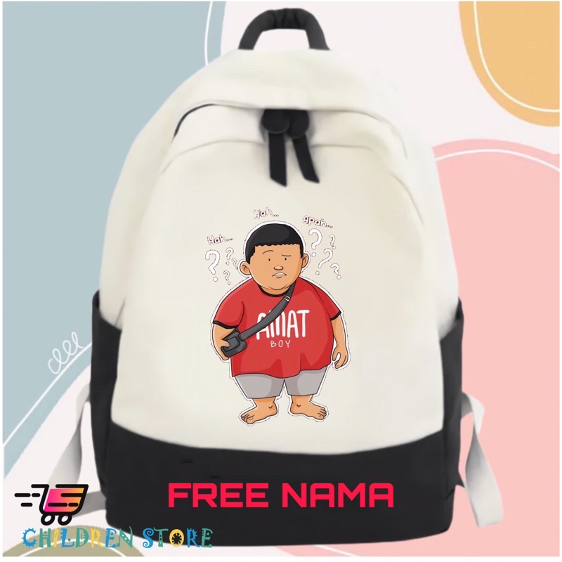 TAS RANSEL ANAK OKKY BOY TERBARU FREE NAMA