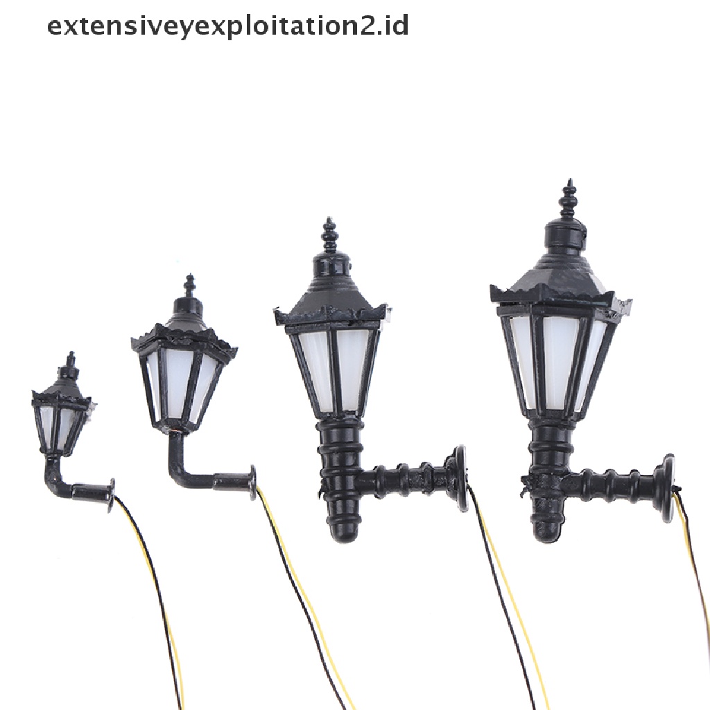 Lampu Dinding Mini Warna Hitam Untuk Rumah Boneka