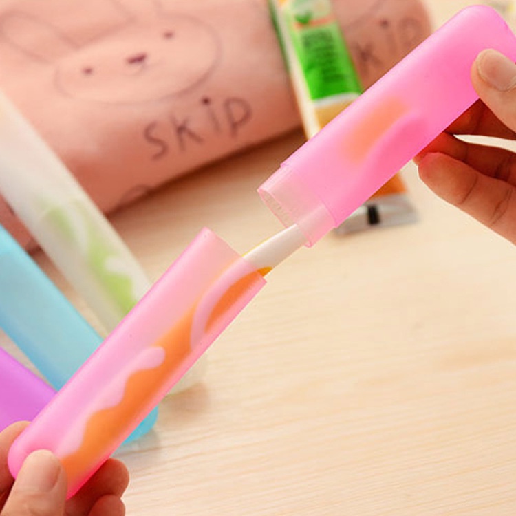 Tempat Box Kotak Sikat Gigi Portable - Travel Toothbrush Case MALLSHOPPING