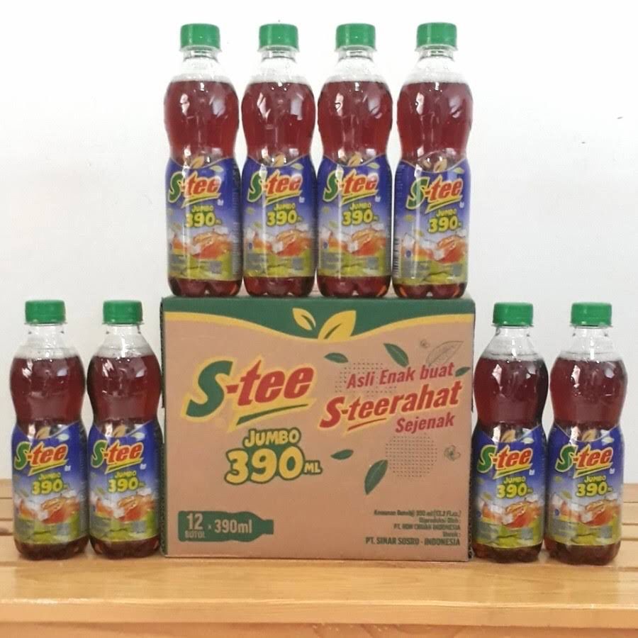 S-TEE JUMBO MINUMAN TEH KEMASAN BOTOL 390ML [SWEETSPACE]