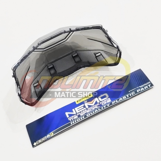 Mika Stoplamp NEMO Tutup Kaca Lampu Rem Belakang Smoke Honda Vario 160