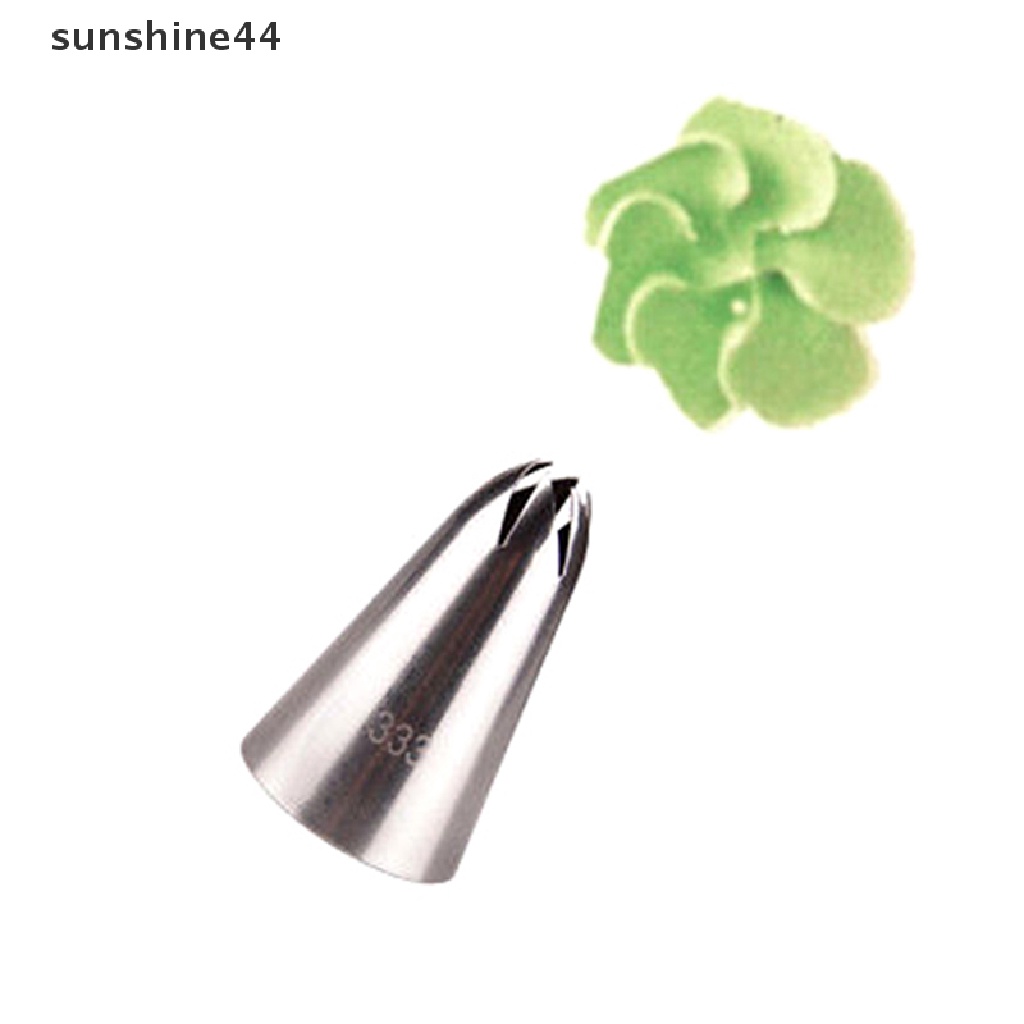 Sunshine Ujung Mulut Pipa Icing Krim Desain Rose Ukuran Besar Bahan Stainless Steel  .