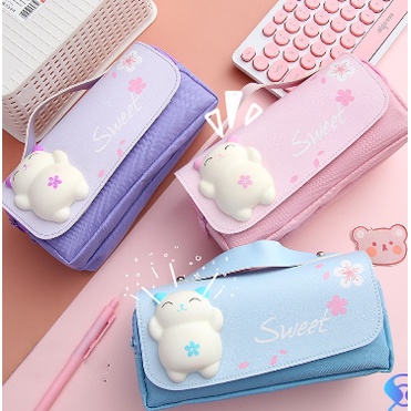 

Promo - Kotak pensil dekompresi perempuan lucu lembut lucu anak-anak siswa sekolah dasar berkapasitas besar