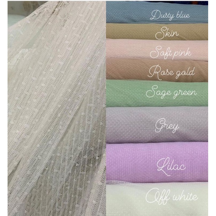 Tile Dot Plisket/tulle Polkadot Plisket/Tile Bintik Plisket