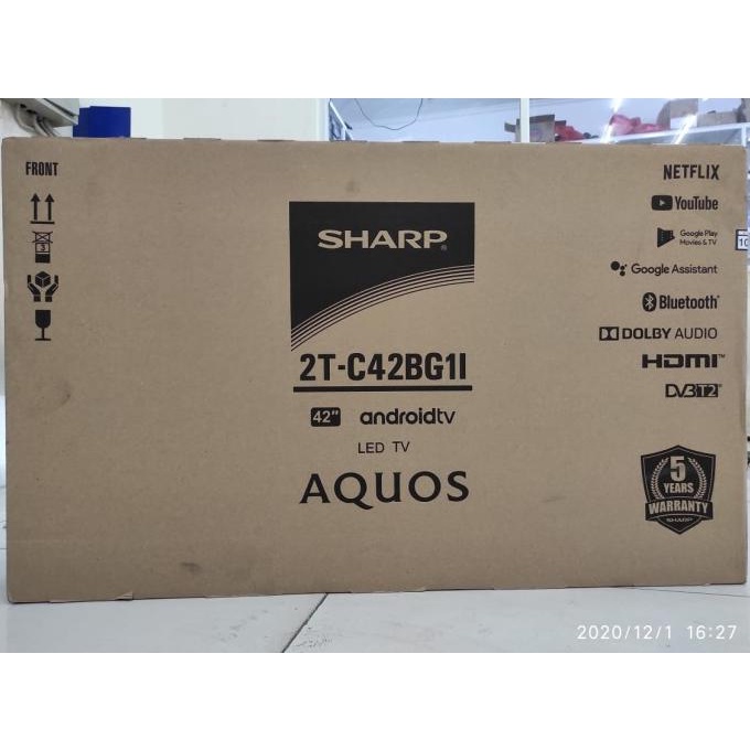 T0P PROMO LED TV SHARP 42" 2T-C42BG1I 42 INCH 42 BG1 HDMI ANDROID TV NICE