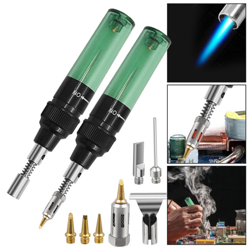 Solder Pena Gas Solder Portable Pencil Torch Las Kecil Pencil Butane  Soldering Iron Kit Tools Blow