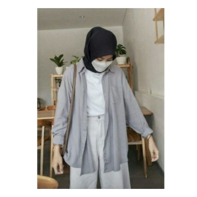 KEMEJA LINEN KEMEJA OVERSIZE