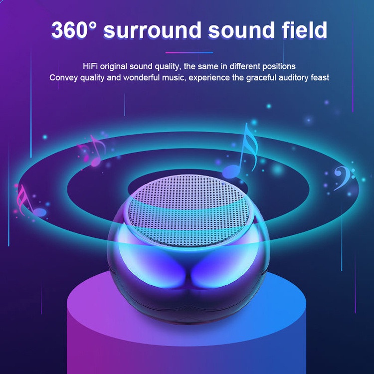 QearFun Mini Portable Bluetooth Speaker Wireless HiFi - Q107 - Blue