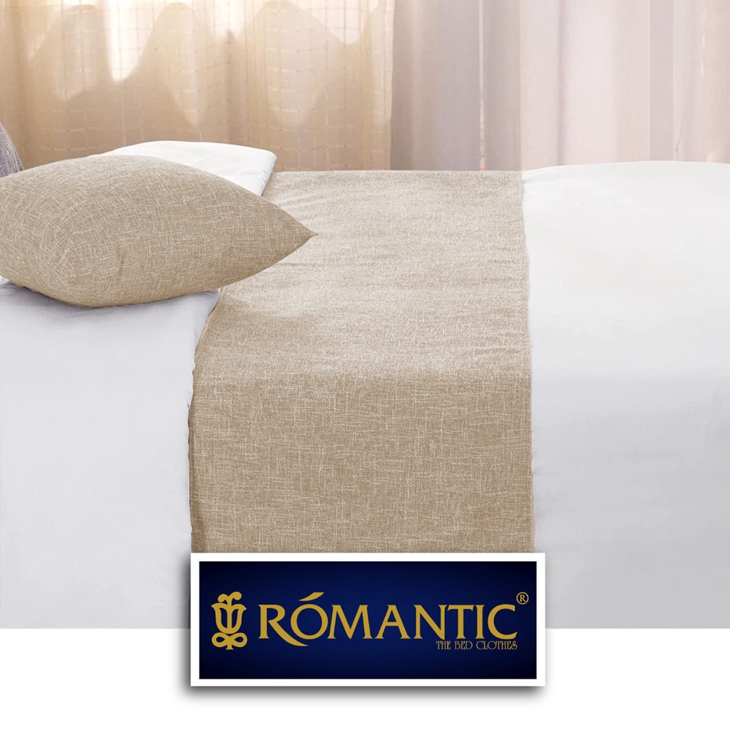 Bed Runner / Selendang kasur Khaki by ROMANTIC standard Hotel minimalis