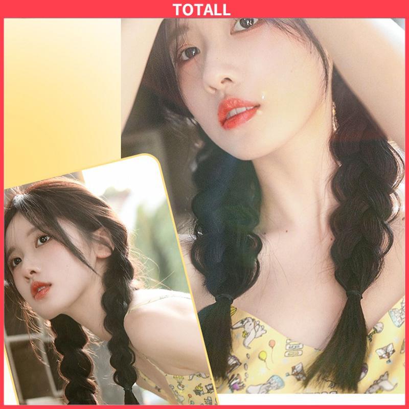 COD Wig Rambut Palsu Synthetic Braids Colorful Korea Fashion Gaya Untuk Wanita-Totall