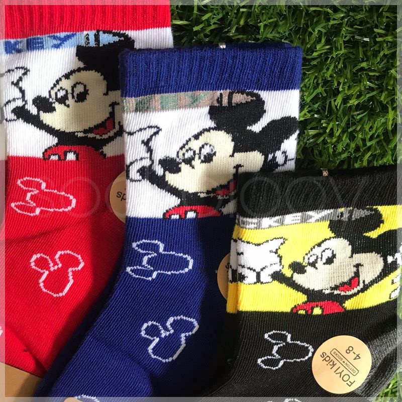 (Min. 3pcs @6.000) Kaos kaki anak karakter hello kitty mickey mouse batman superman