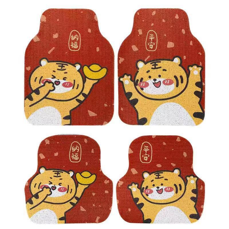 Pedal pad Motif Kartun Harimau Untuk Dekorasi interior Mobil